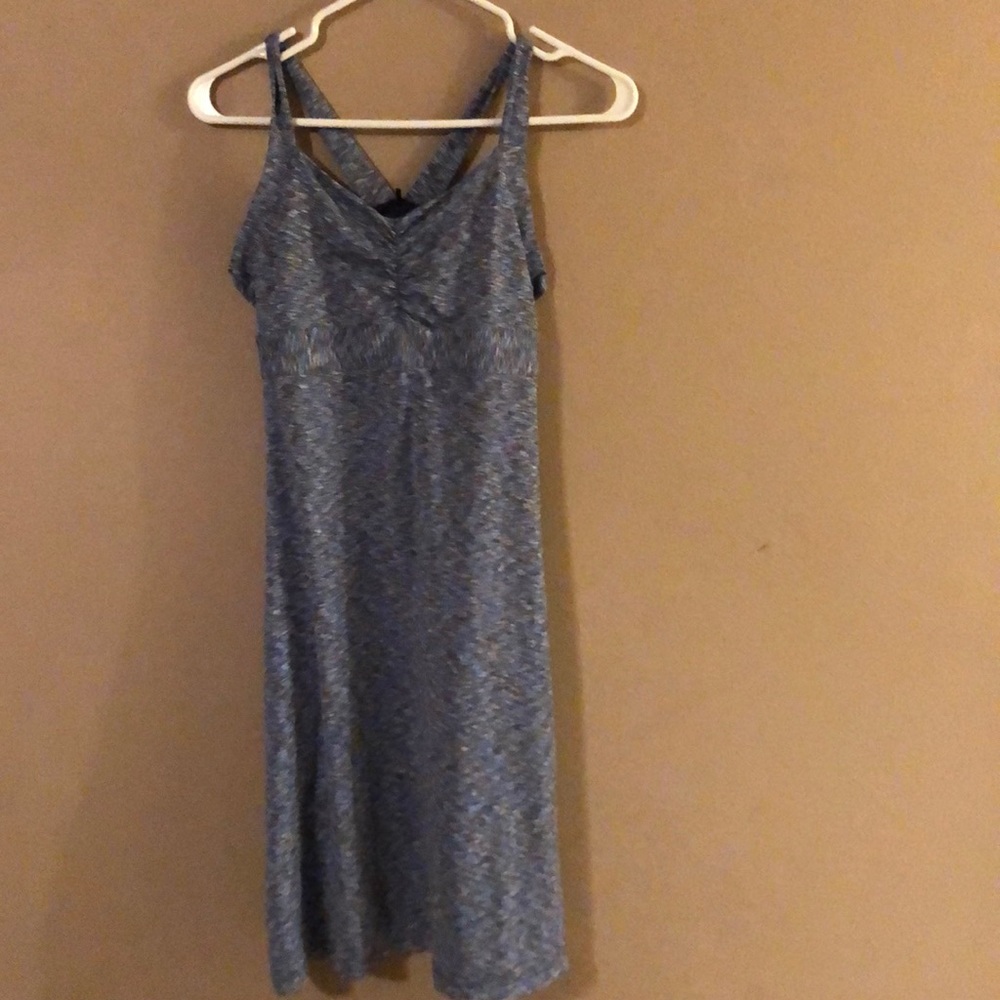 Blue cross back Prana dress